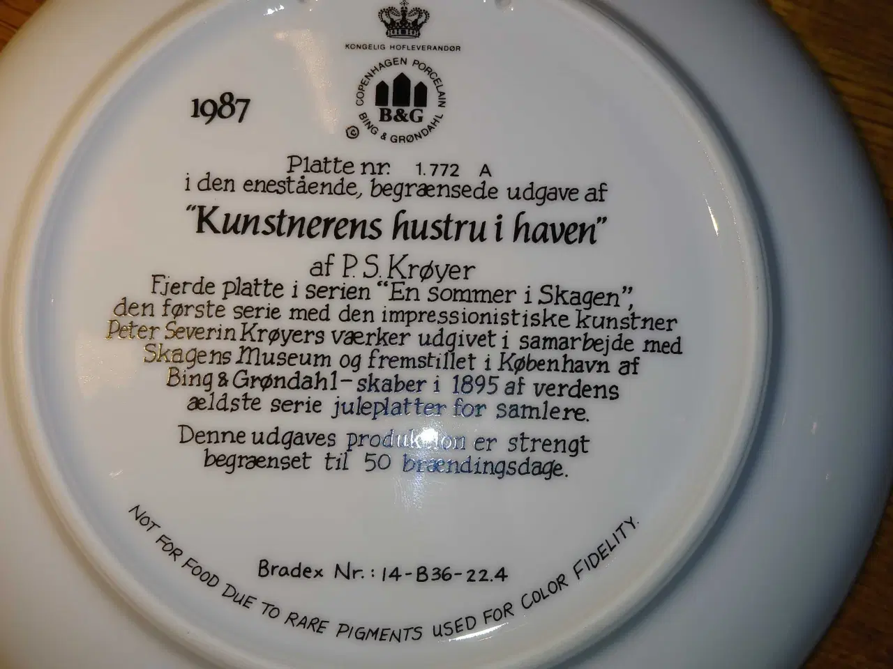 Billede 2 - Bing og Grøndahl platte 