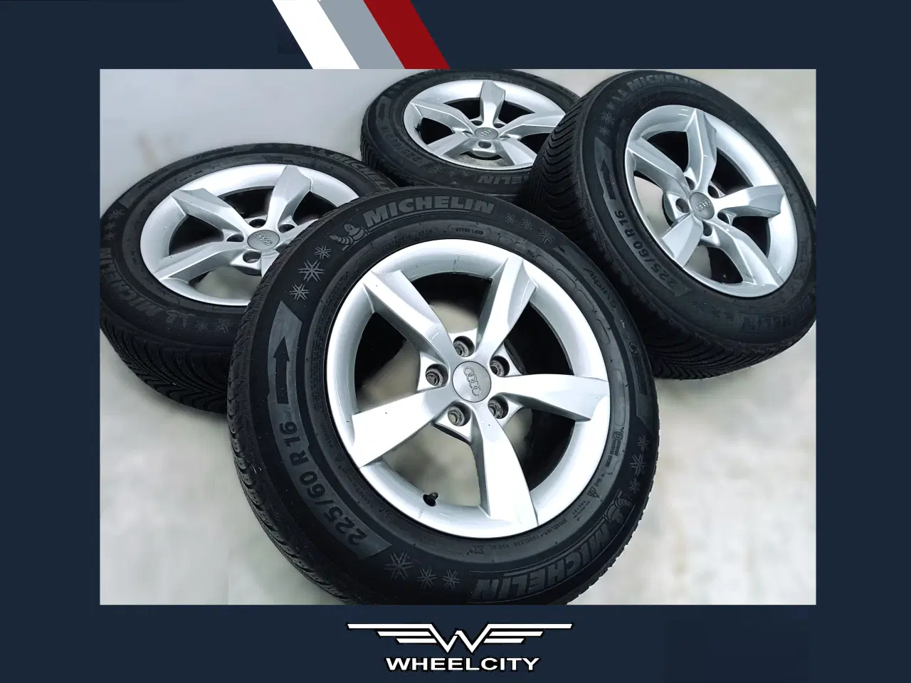 Billede 1 - 5x112 16" ET37 nav 66,5ø Audi vintersæt