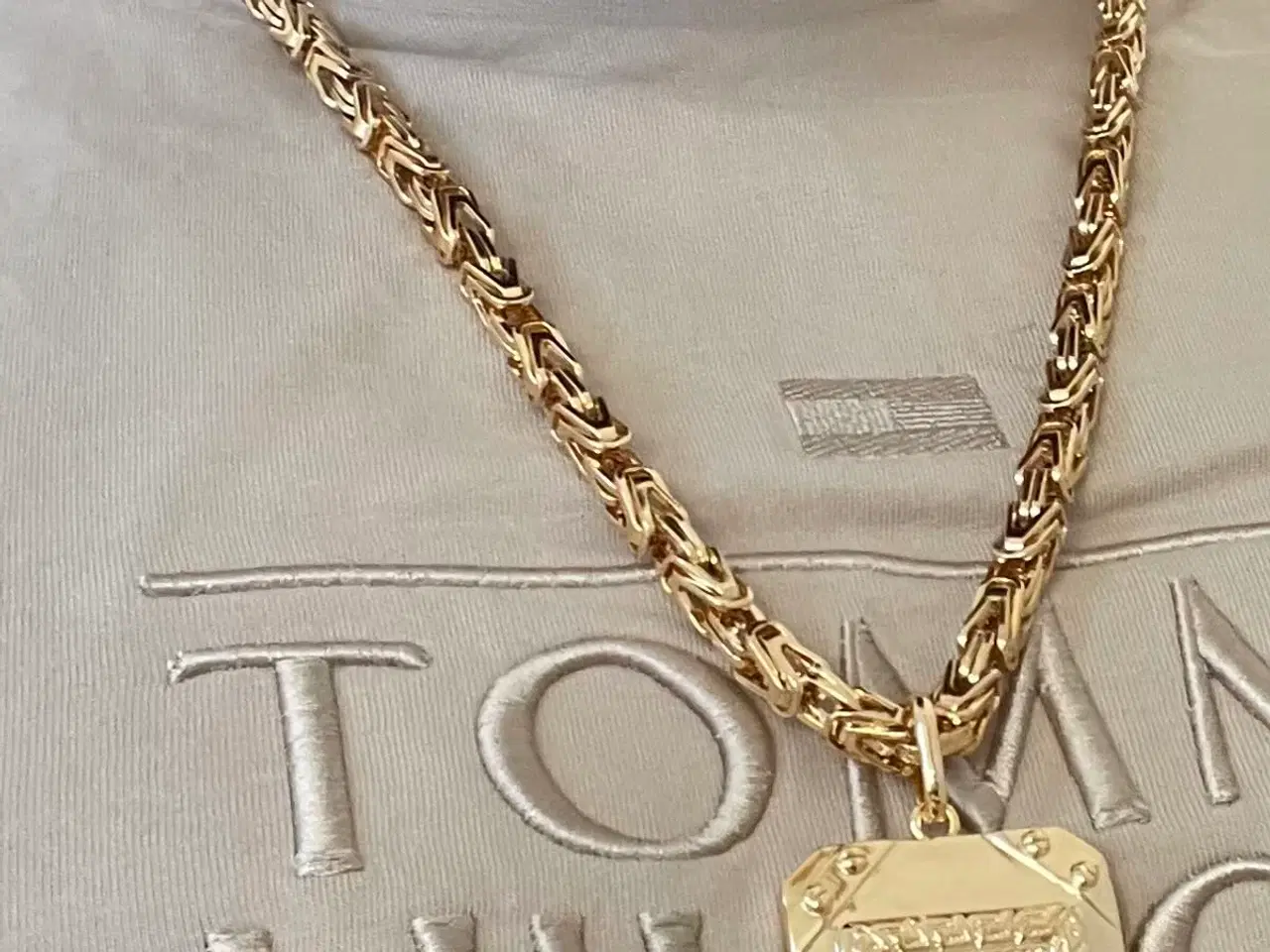 Billede 2 - Goldfilled kongekæde, Versace vedhæng.