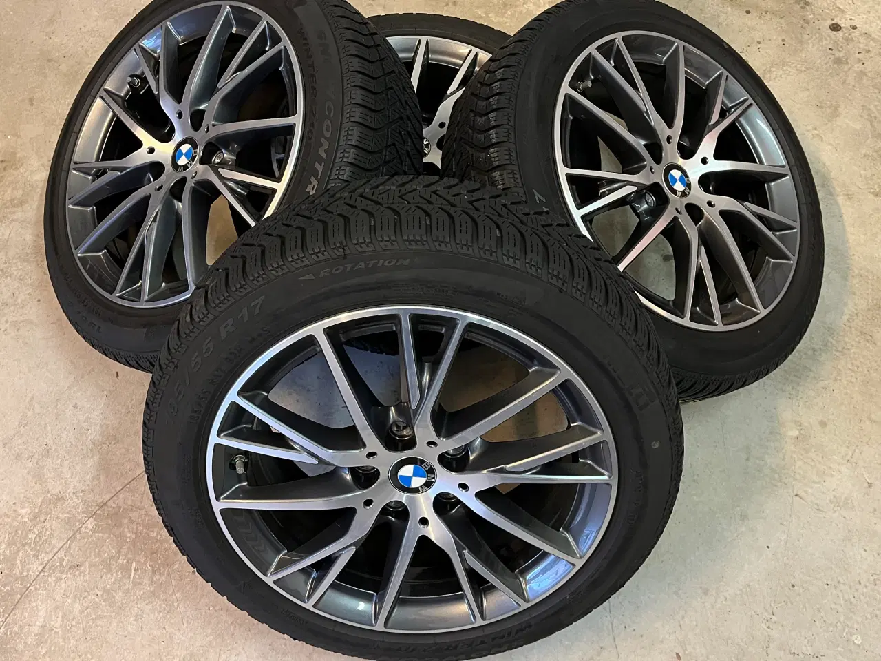 Billede 1 - Originale BMW fælge med vinterdæk