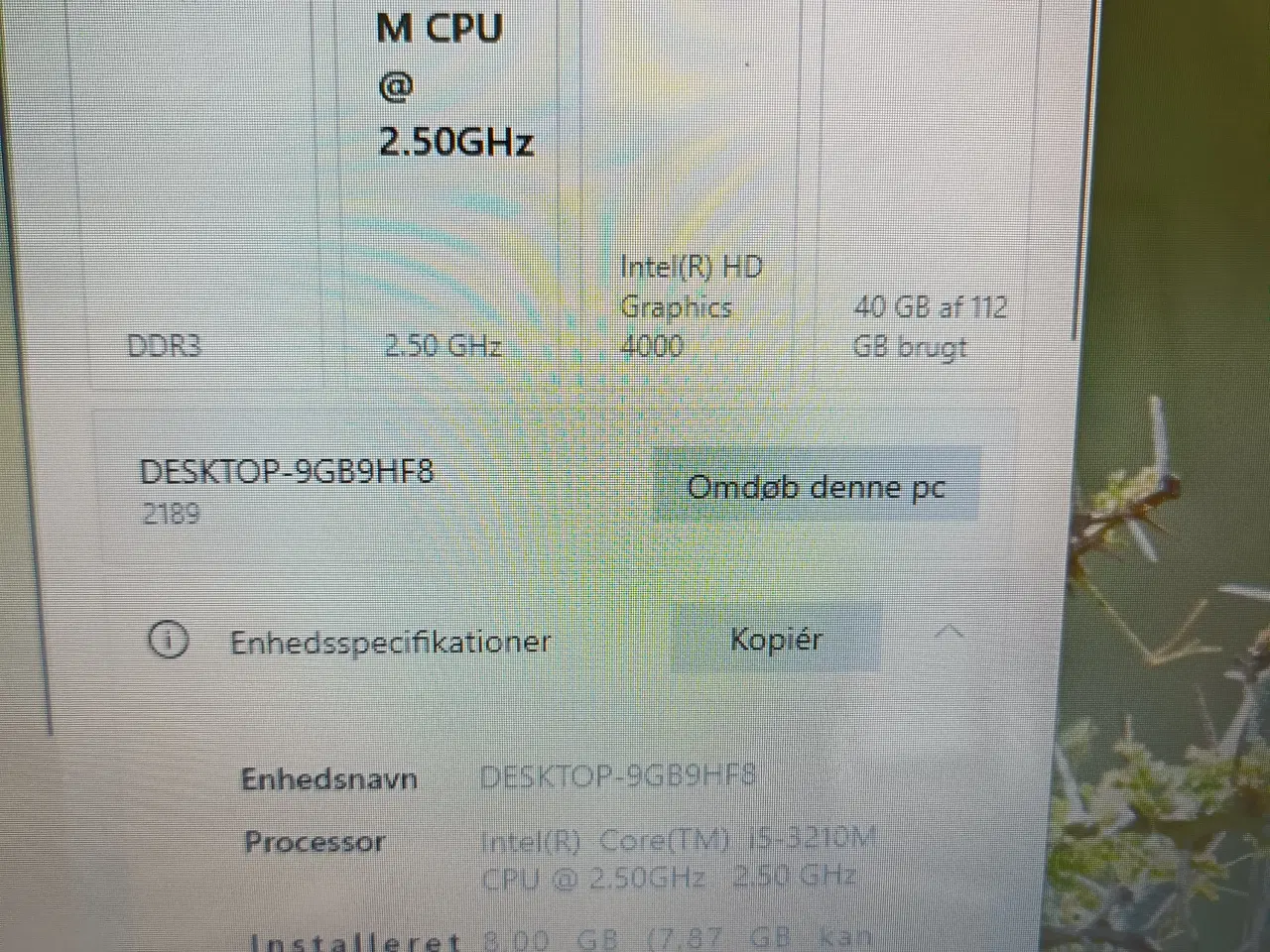 Billede 4 - Lenovo i5 2.50Ghz 8Gb ram med ssd