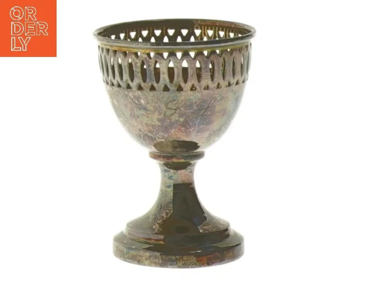 Billede 1 - Vintage æggebæger i metal (str. Ø 4,5 cm længde 6,5 cm)