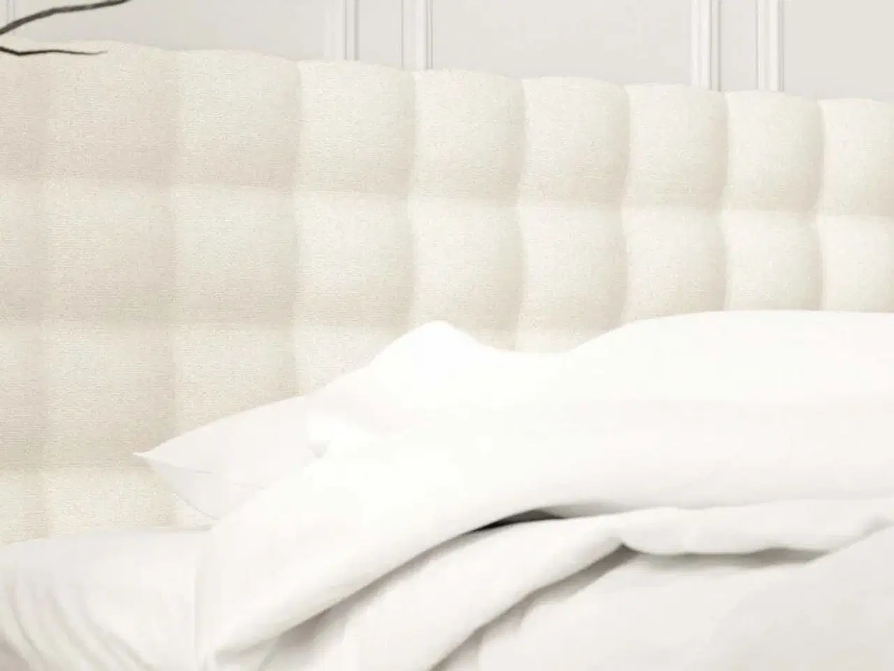 Billede 2 - Kontinentalseng |140x200 cm | Lys beige (ubrugt)
