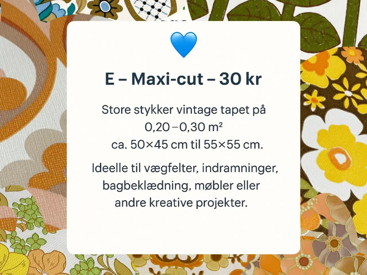 Billede 11 - Originalt retro tapet fra 70’erne