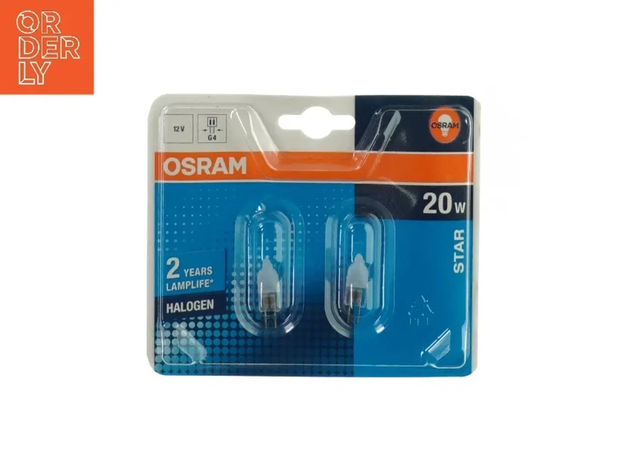 Billede 1 - Halogen pære (2 stk) fra Osram (str. 20W)