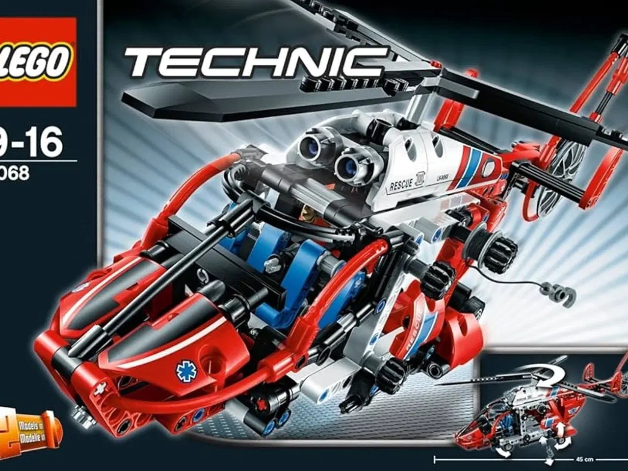 Billede 1 - LEGO Technic 8068 – Redningshelikopter