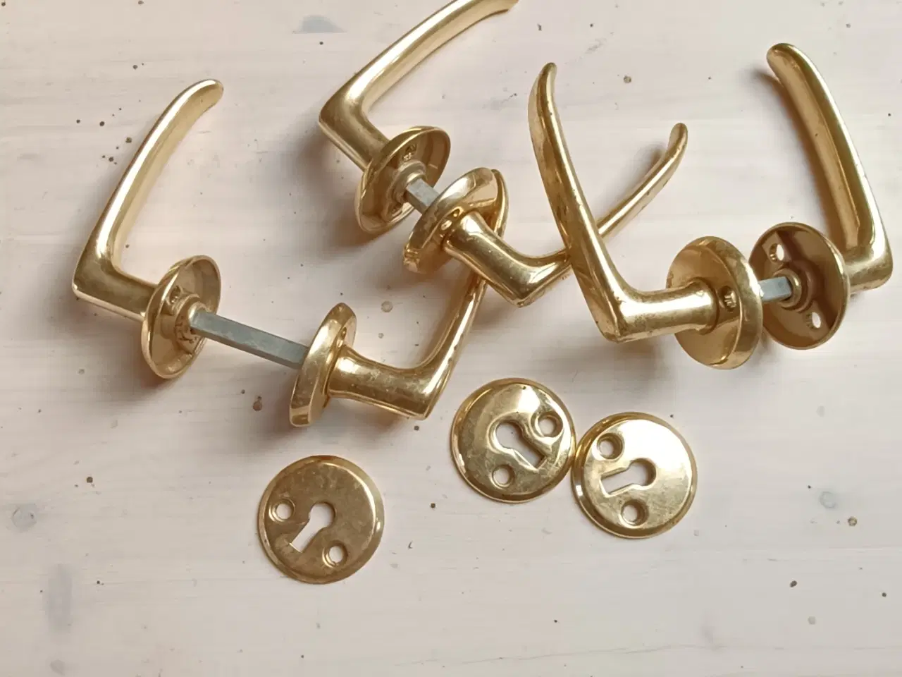 Billede 3 - Messing dørgreb.