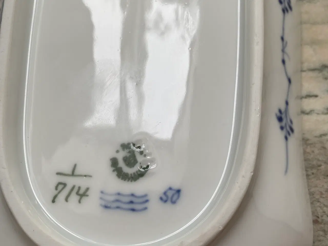 Billede 6 - Royal Copenhagen Musselmalet Halvblonde fad 714