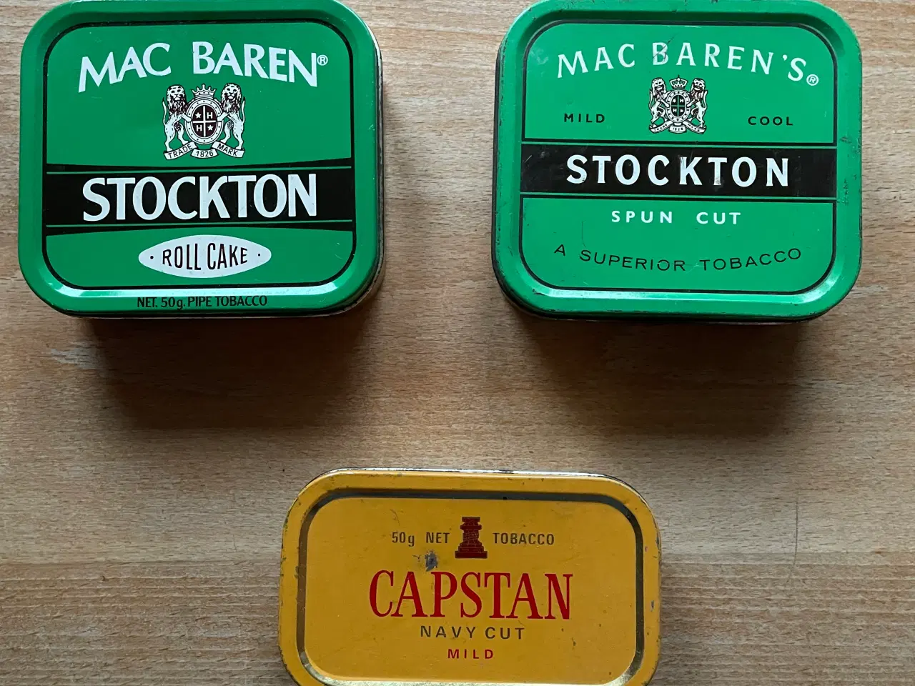 Billede 1 - Tobaksdåser, Mac Baren Stockton, Capstan