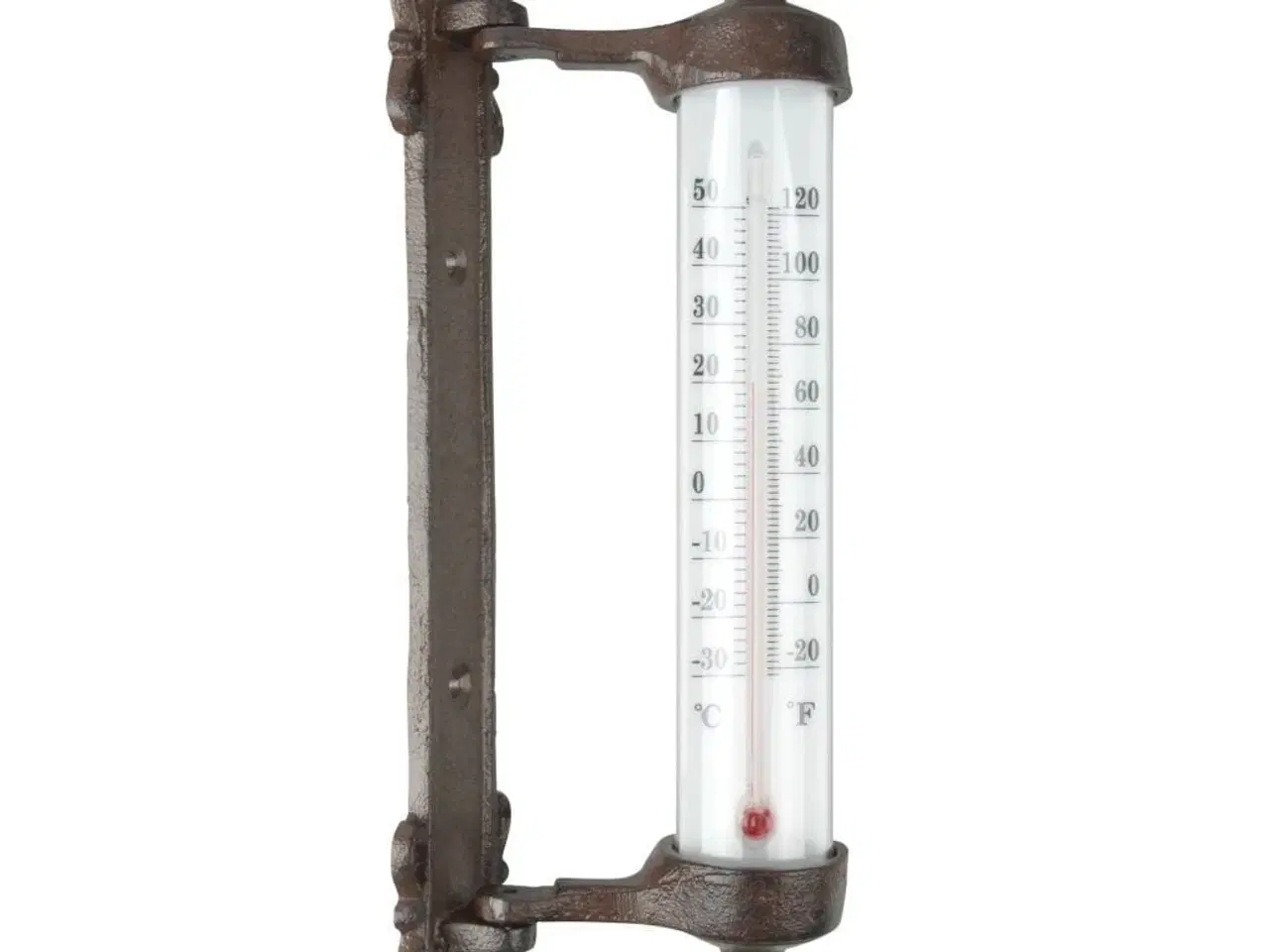 Billede 1 - vægtermometer brun støbejern BR20