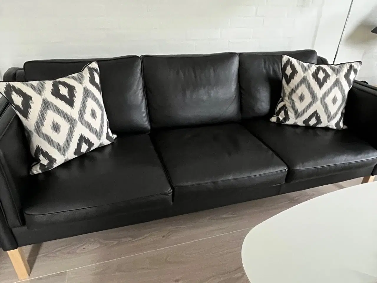 Billede 1 - 3 pers. lædersofa