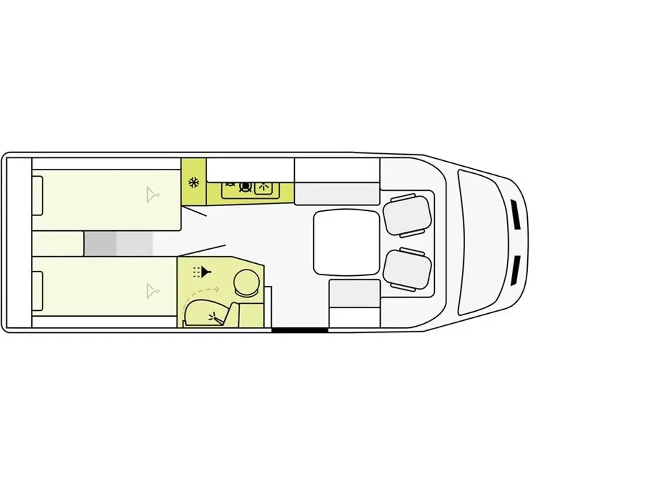 Billede 8 - 2026 - Etrusco V 6.8 SCF Scandic Edition Aut.   Lækker Autocamper med automatgear og face to face siddegruppe fra Hinshøj Caravan.