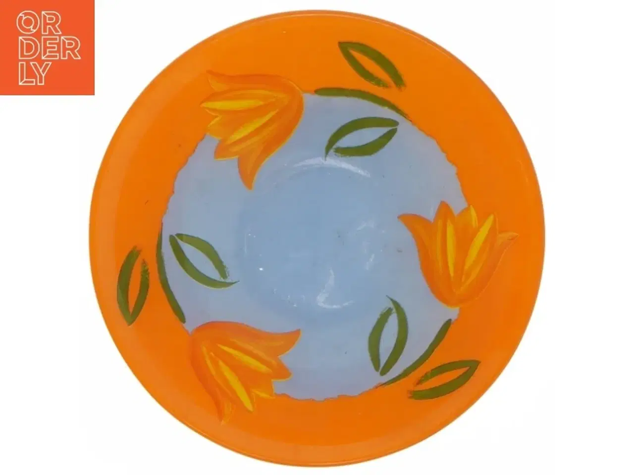 Billede 3 - Dekorativ skål med blomster (str. 16,5 cm)