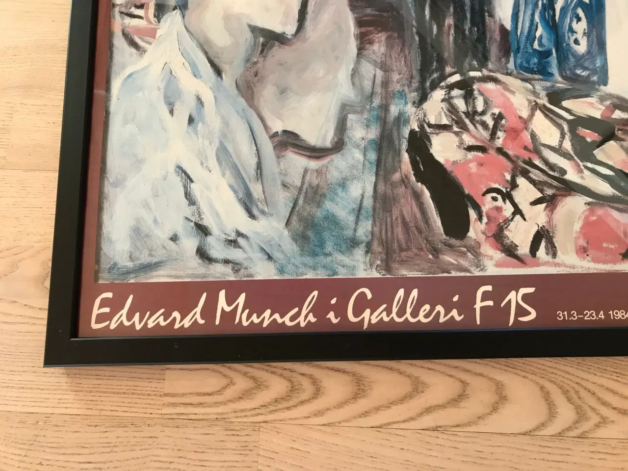 Billede 4 - E. Munch - Kunstudstillingsplakat i ramme