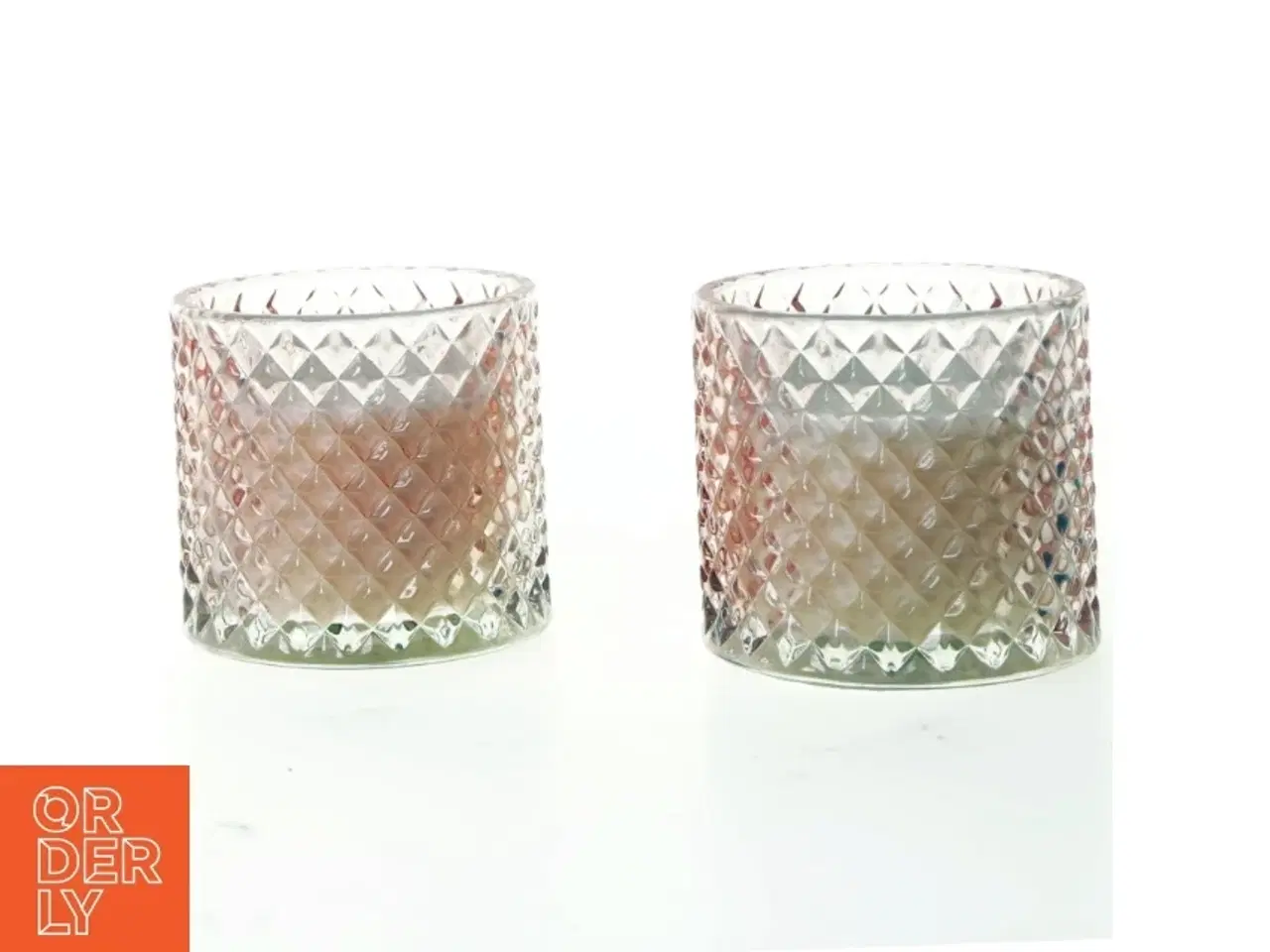 Billede 1 - Lyse stager til fyrfadslys fra Philllinoras (str. 8 cm)