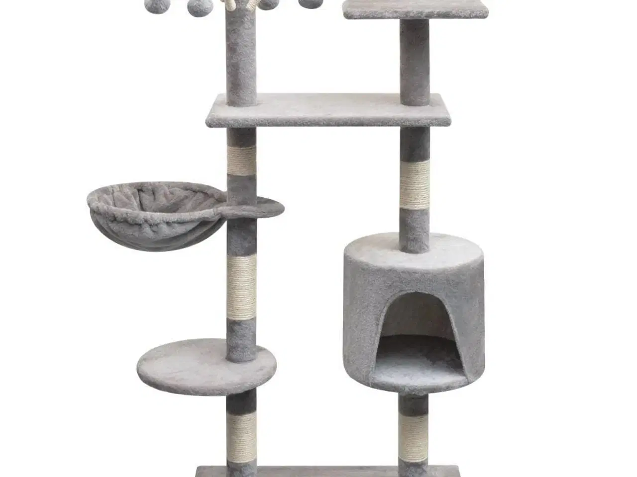 Billede 1 - Kradsetræ til katte sisal 125 cm grå