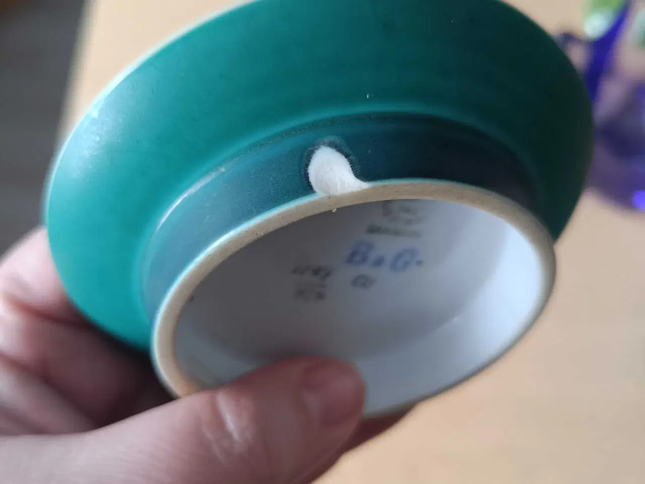 Billede 3 - Bing & Grøndahl dekorationsskål turkis