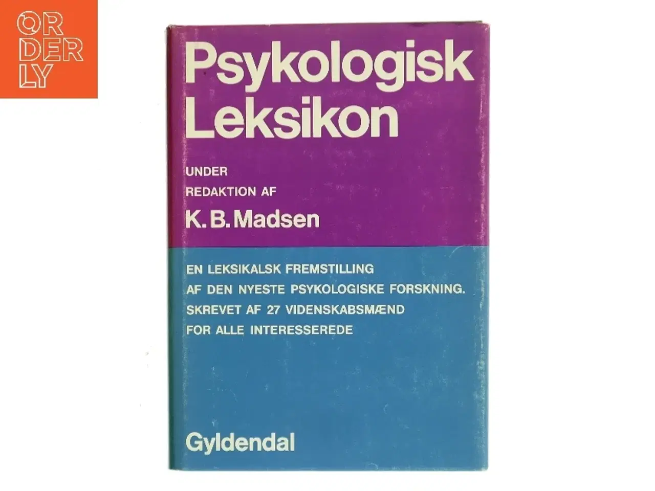 Billede 1 - Psykologisk Leksikon af K. B. Madsen (Bog)