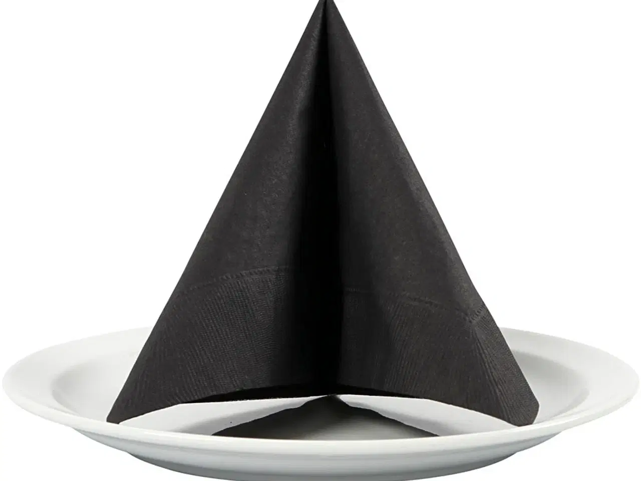 Billede 1 - Servietter, str. 33x33 cm, sort, 20stk./ 1 pk.