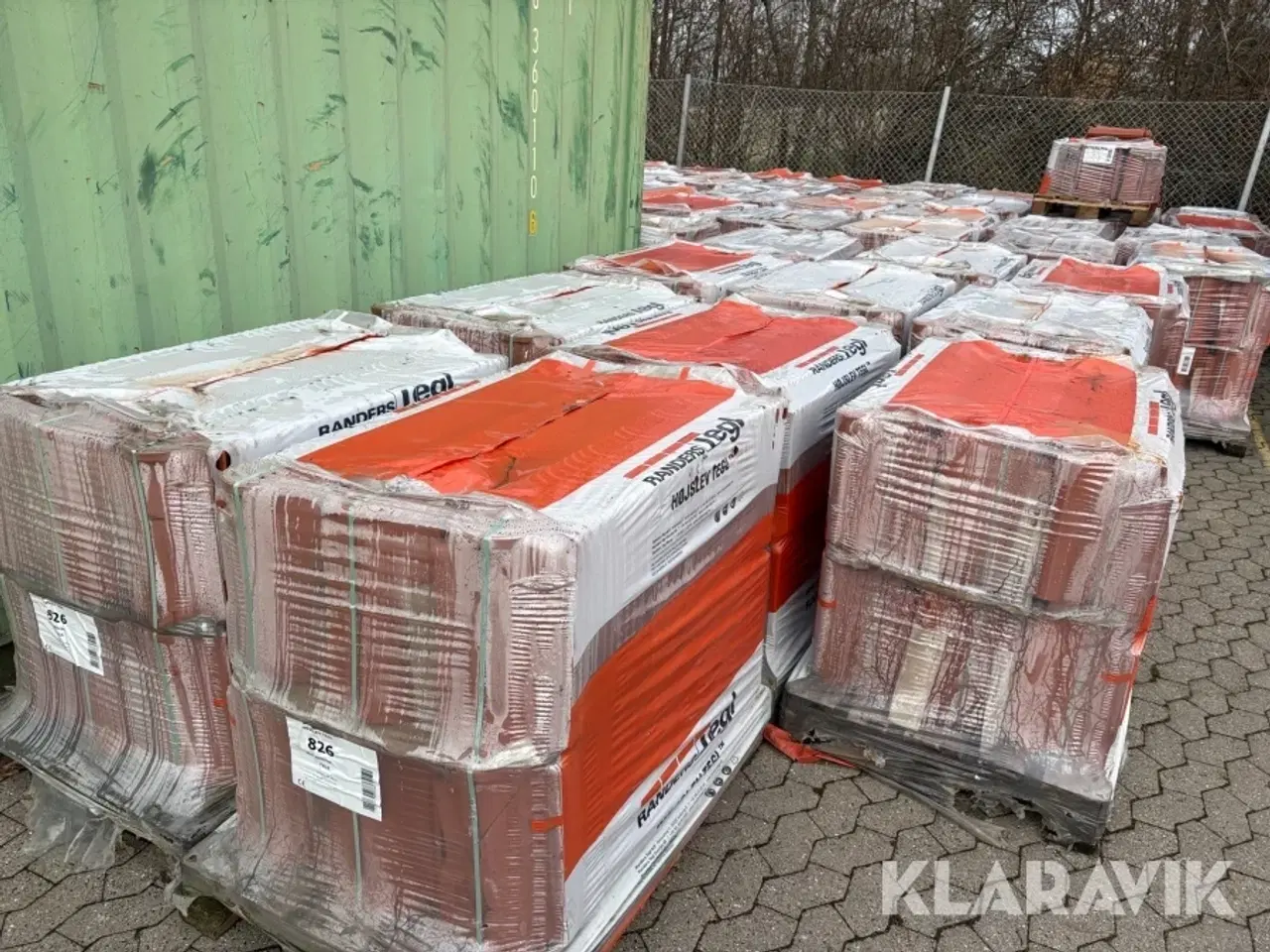 Billede 8 - Teglsten 26 paller a 210 styk Randers Tegl stor Hillerød fals rød