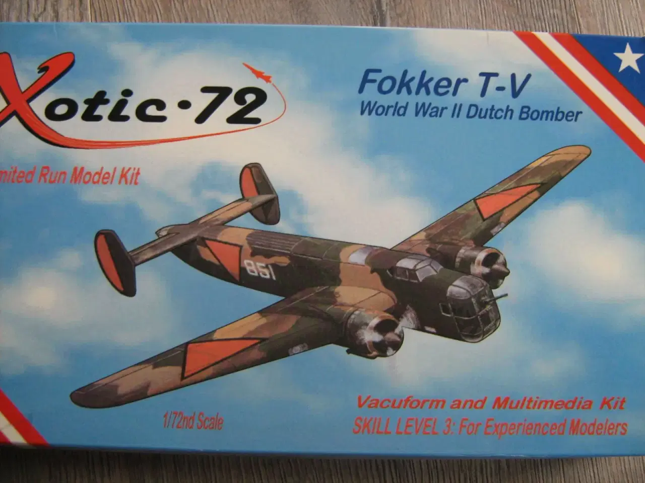 Billede 1 - Xotic 72 Fokker T-V  skala 1/72