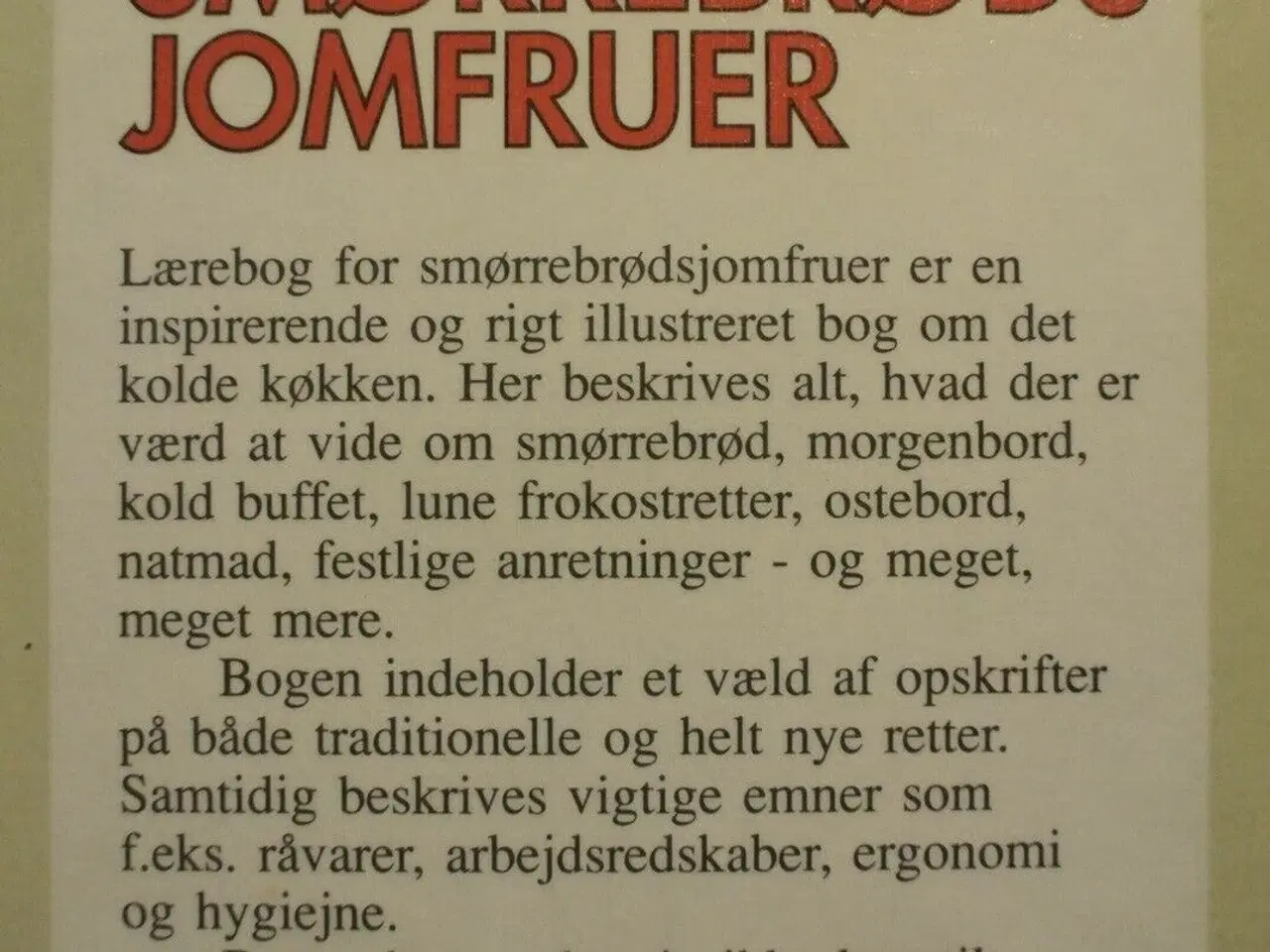 Billede 3 - lærebog for smørrebrødsjomfruer, af eigil holm, em