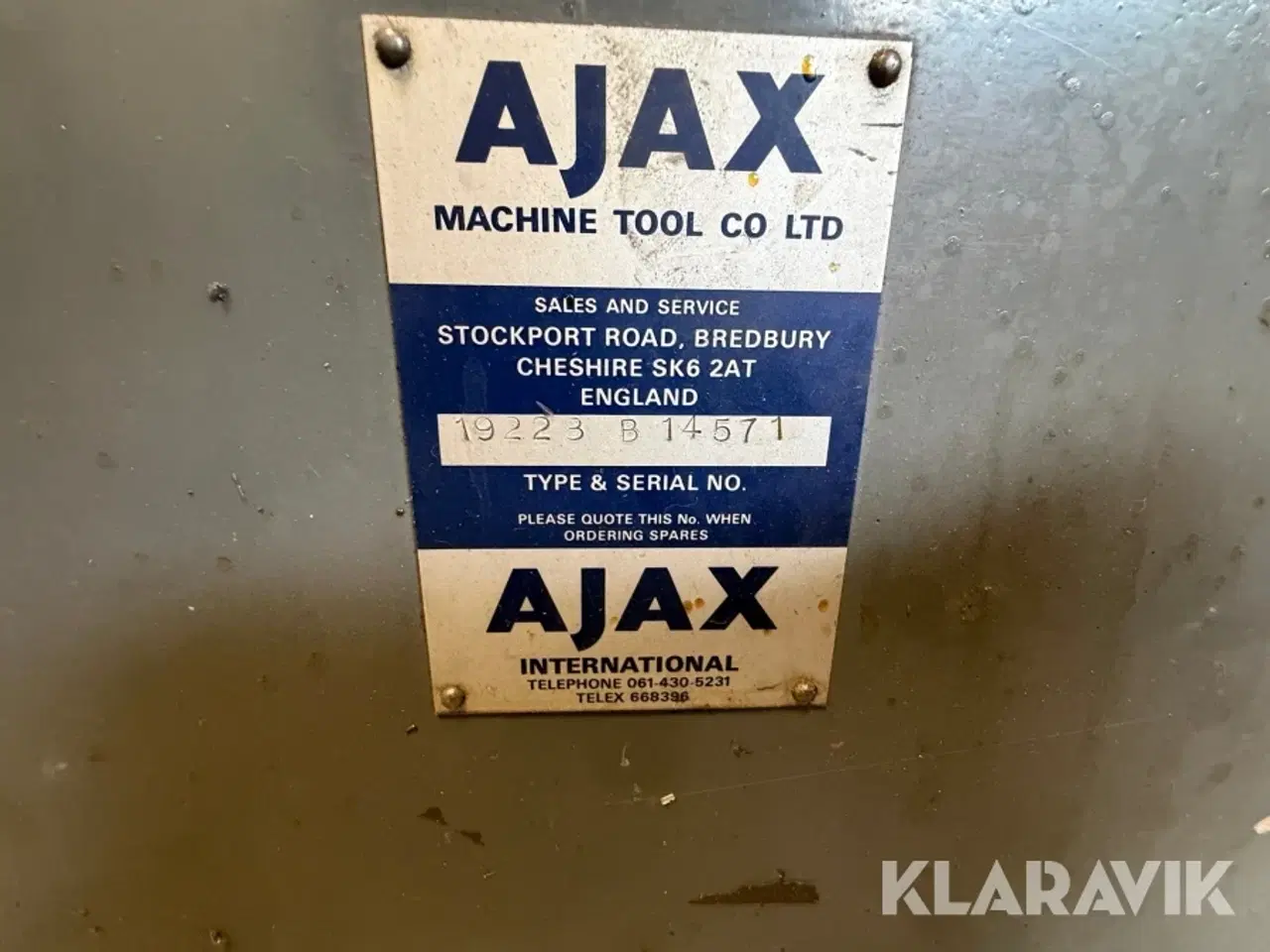 Billede 6 - Søjlefræsemaskine AJAX 19223