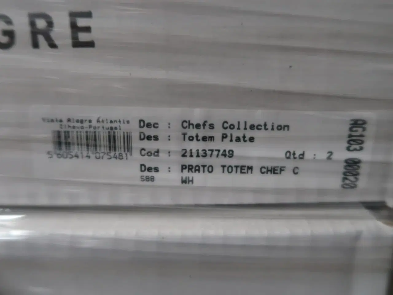Billede 3 - 6 stk. tallerken VISTA ALEGRE Chefs Collection Totem Plate
