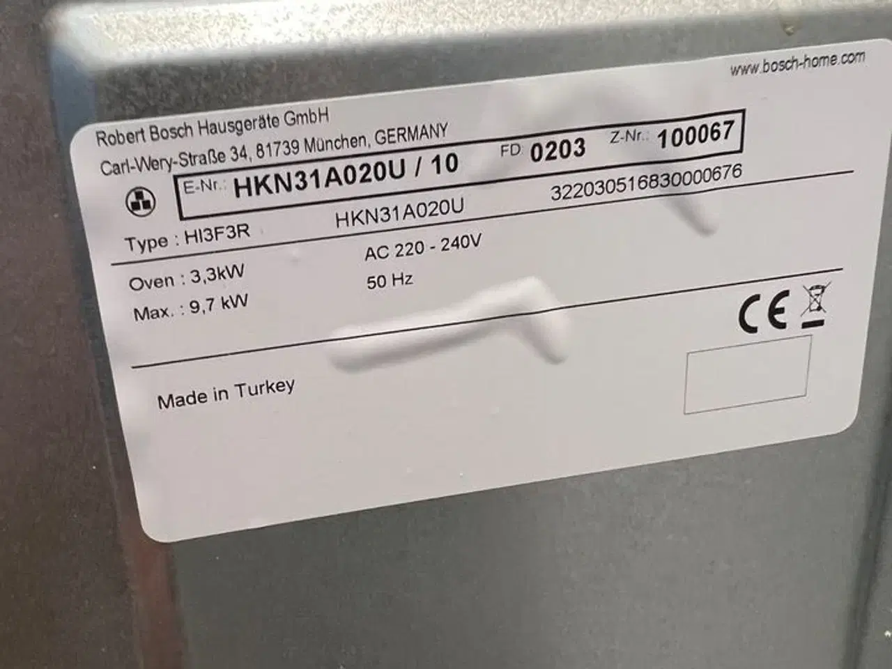 Billede 3 - Keramisk komfur BOSCH