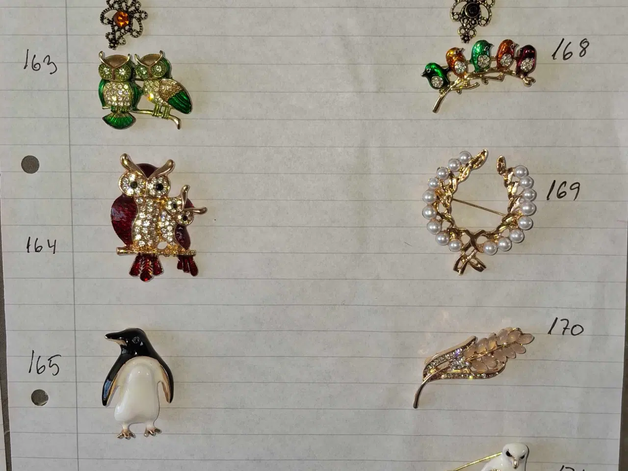 Billede 17 - Brocher med rhinsten