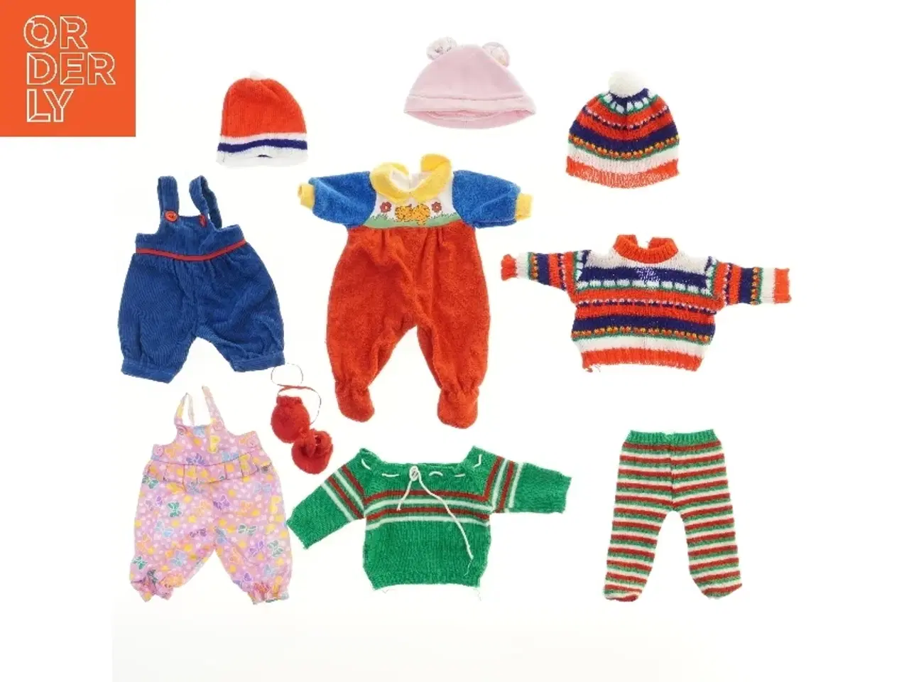 Billede 1 - Dukkeklæder sæt (str. 33 cm)