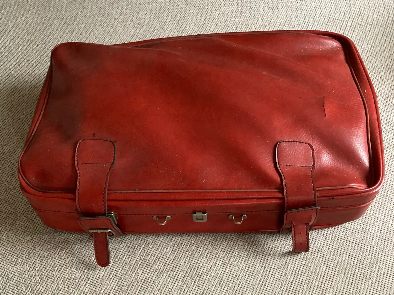 Billede 1 - Gammeldags kuffert i læder