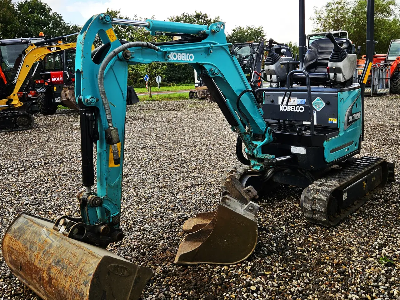 Billede 3 - Kobelco SK10 / joystick / 800 timer / skovlsæt