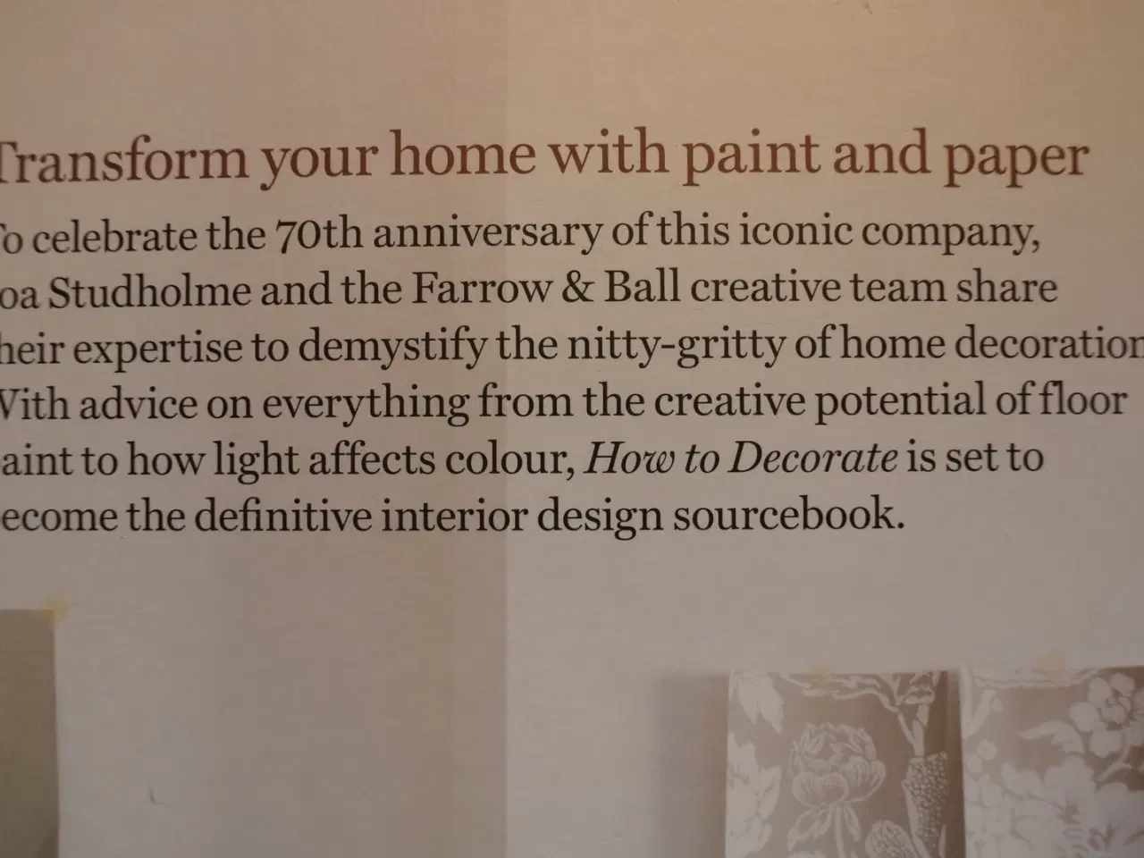 Billede 3 - farrow&ball how to decorate, by joa studholme and 