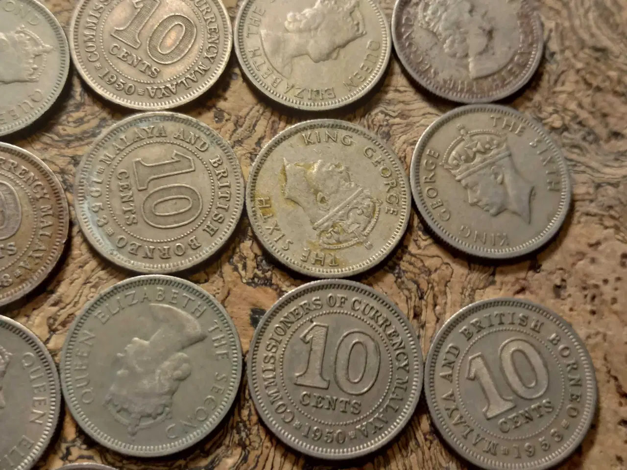 Billede 3 - Mønter Malaysia 1948-61.