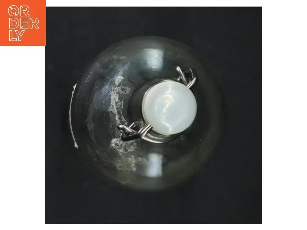 Billede 2 - Genbrugsglasflaske med patentlukning fra IKEA (str. H. 28 cm ø. 9 cm)