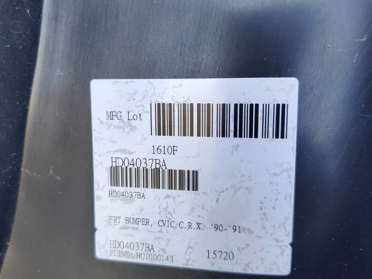 Billede 8 - Helt ny forkofanger til Honda CRX ED9 90-91