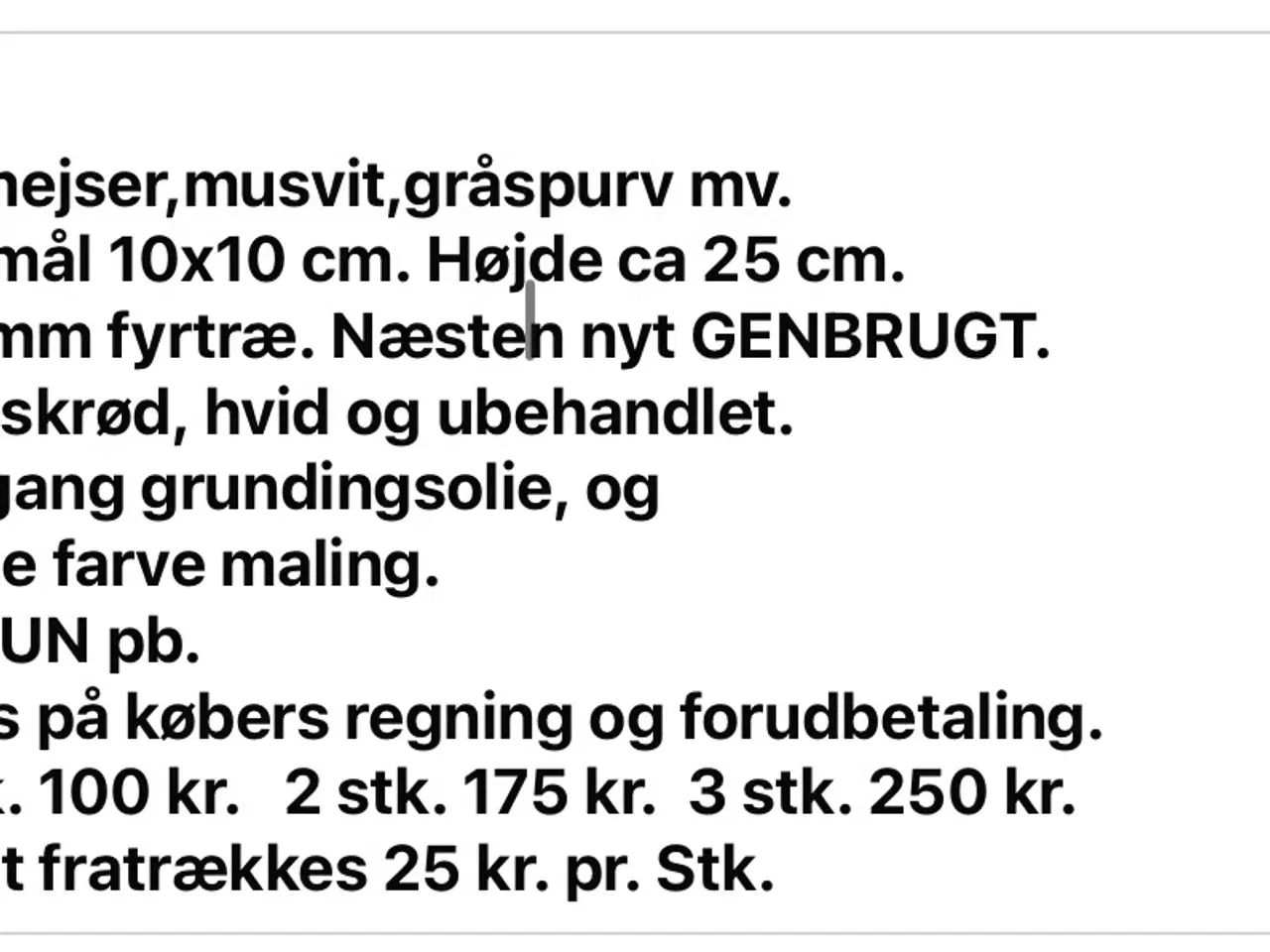 Billede 2 - Fuglehus (redekasse)