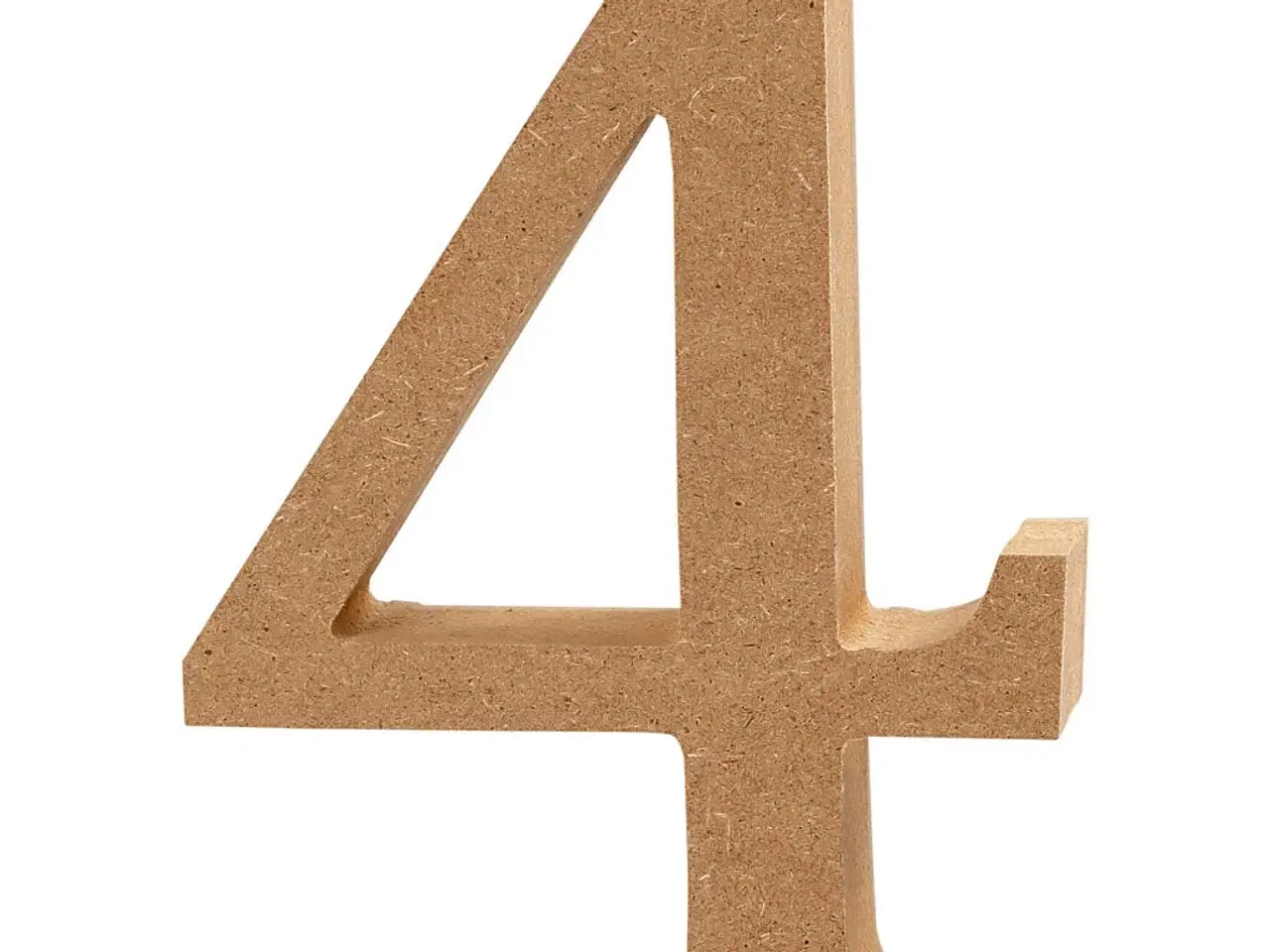 Billede 1 - Tal, 4, H: 8 cm, tykkelse 1,5 cm, 1 stk.