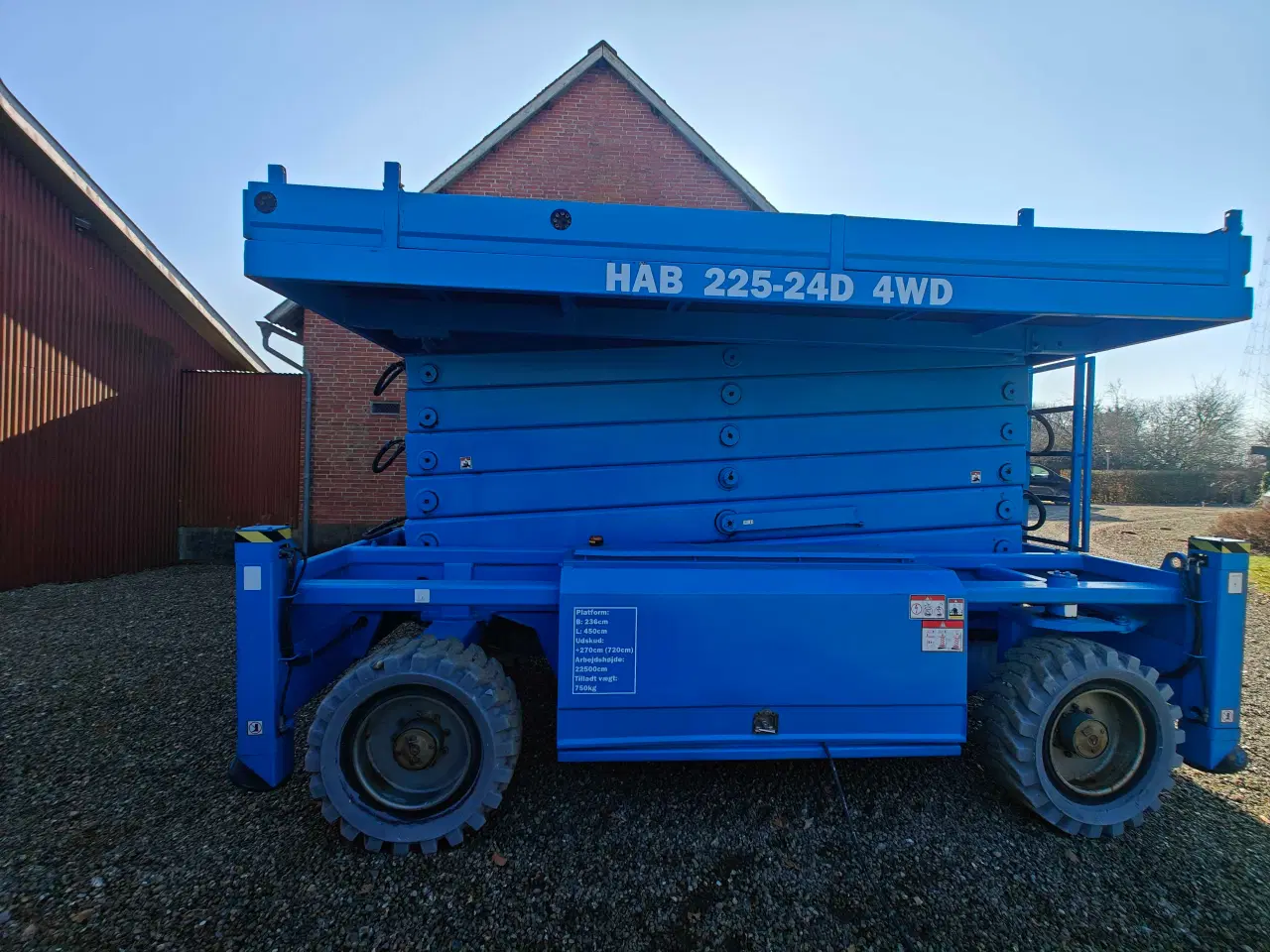 Billede 8 - HAB 225-24D 4x4 Saxelift Arbejdshøjde 22.5mtr