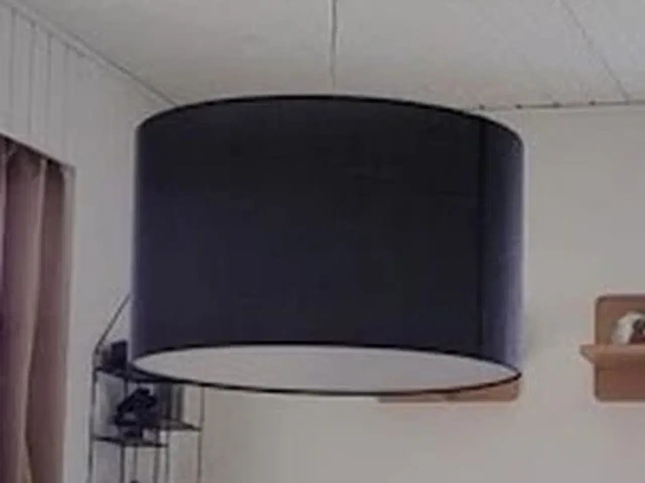 Billede 2 - loftlampe med stofskærm