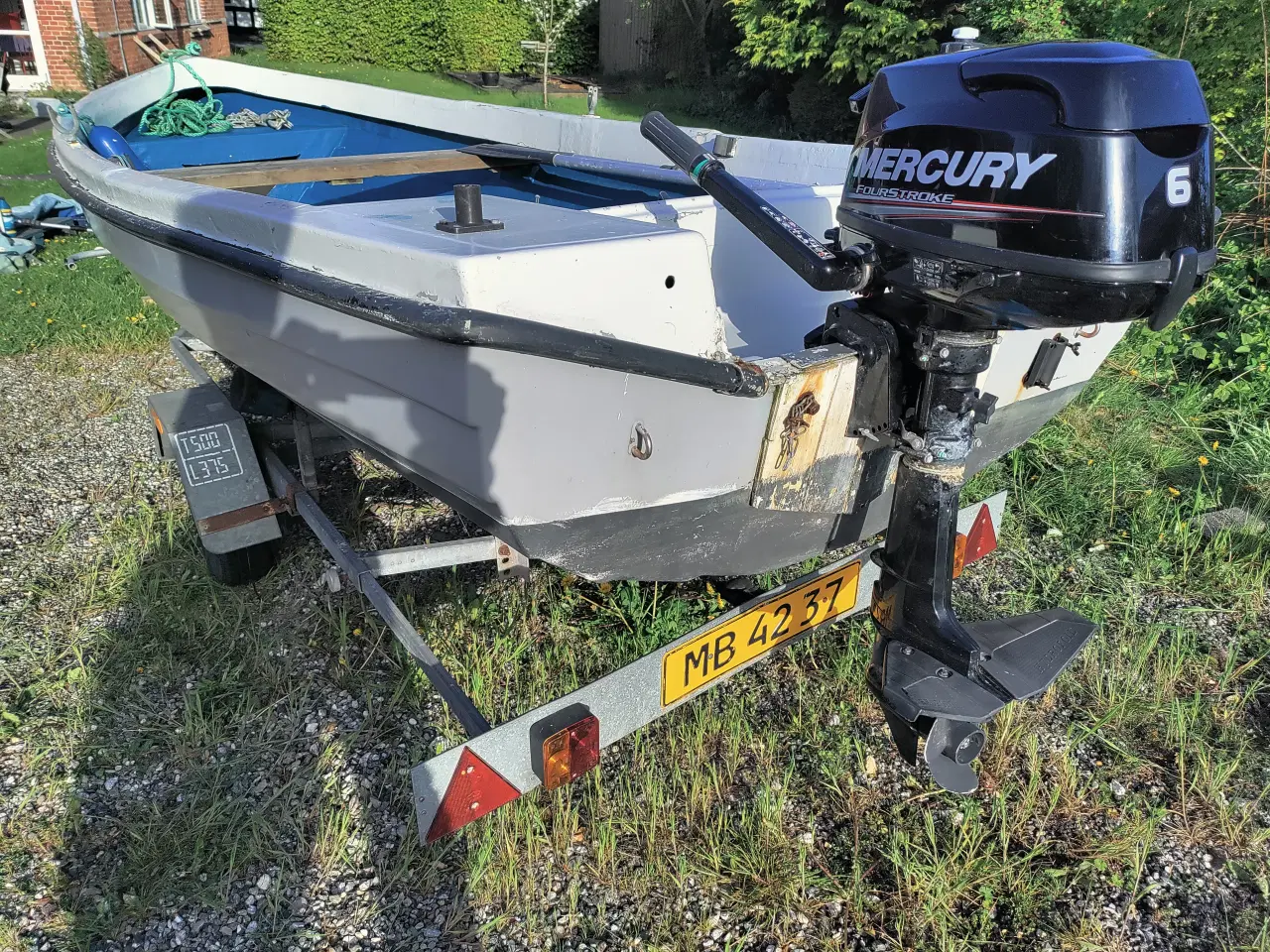 Billede 3 - 14 fods jolle med trailer og Mercury motor