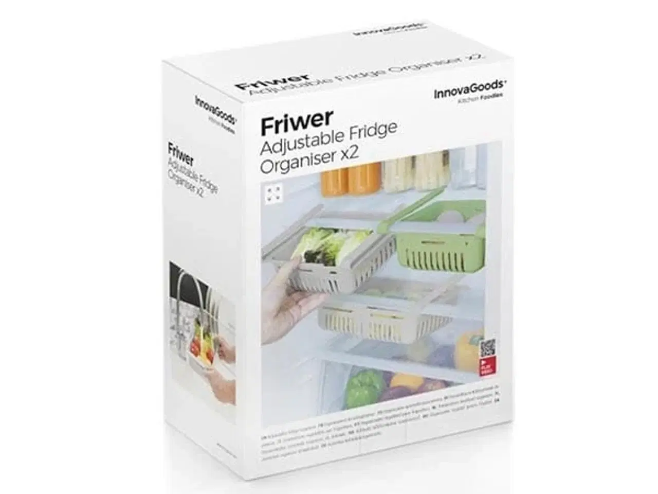 Billede 2 - Justerbar organiser til køleskabet Friwer (pakke med 2)