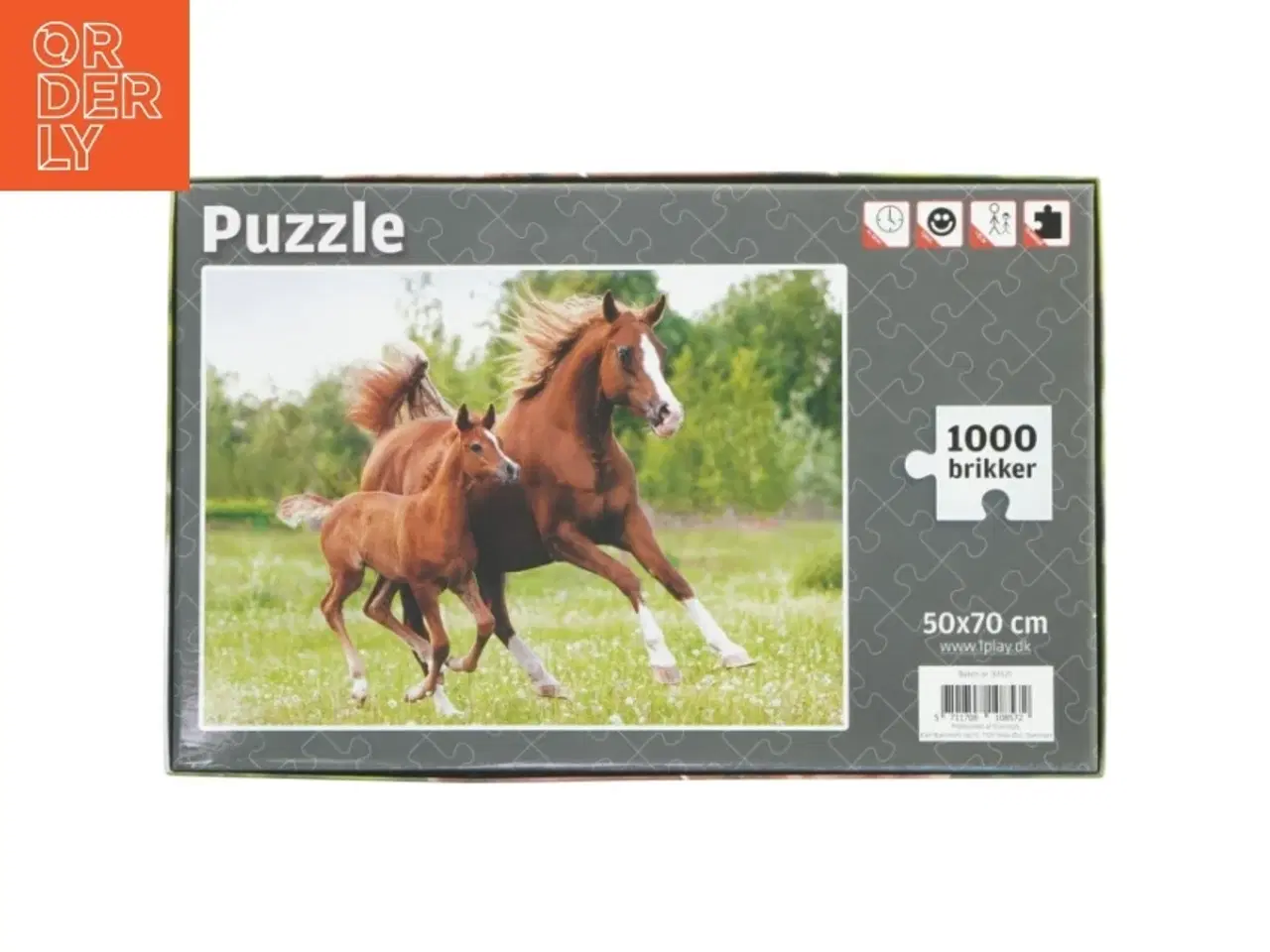 Billede 2 - Puslespil med heste motiv fra 1play (str. 1000 brikker 50x70 cm)