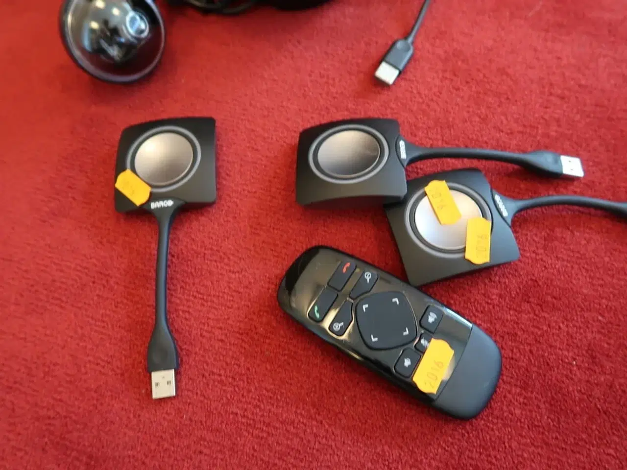 Billede 2 - 3 stk. clicksharebutton BARCO, konferencekamera LOGITECH