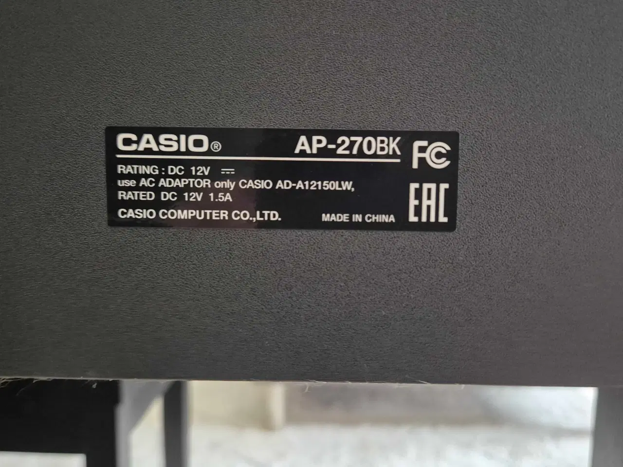 Billede 7 - Casio AP-270 BK Celviano Digitalpiano & skammel