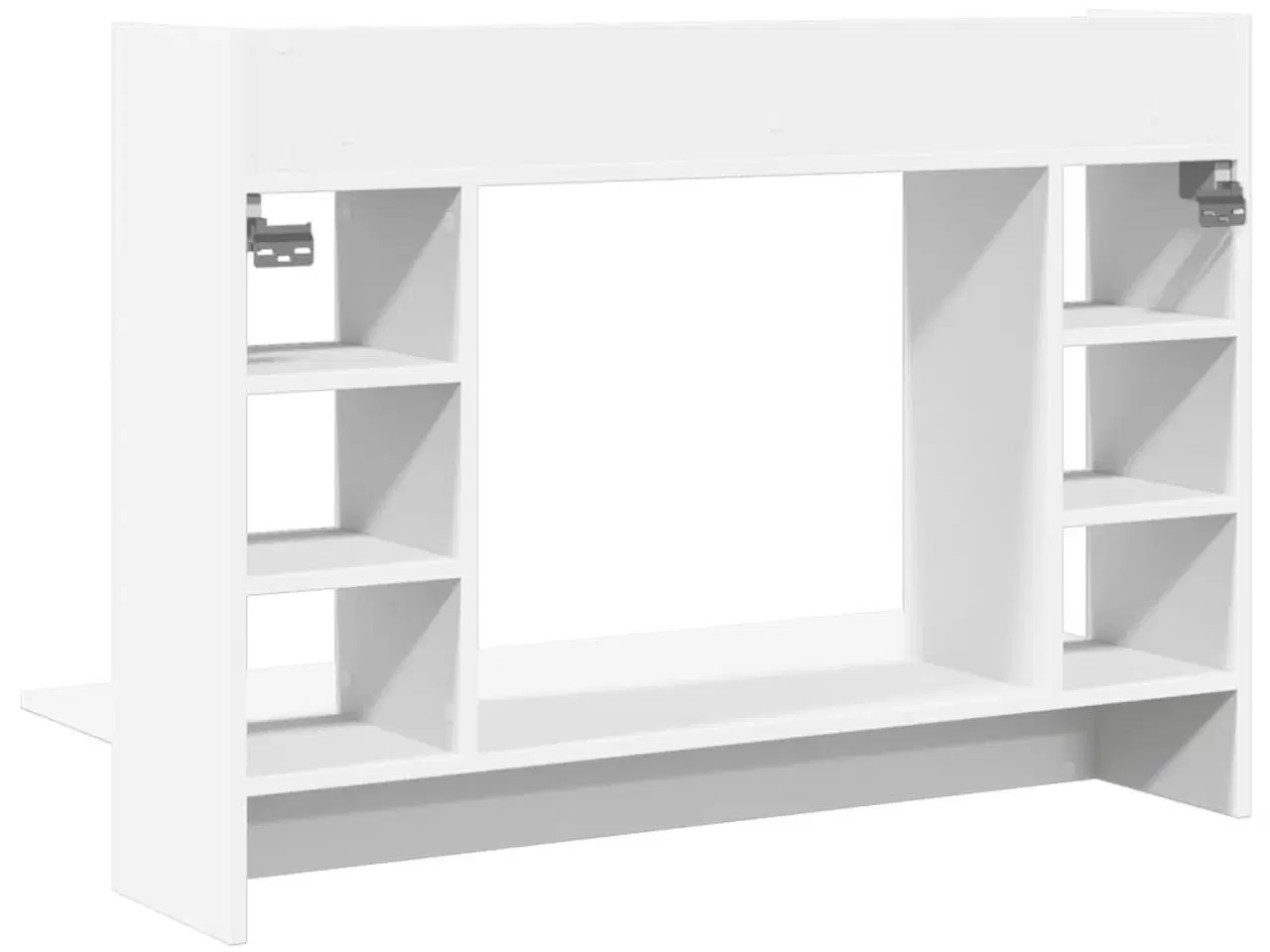 Billede 6 - Væghængt skrivebord 105x48x75 cm konstrueret træ hvid