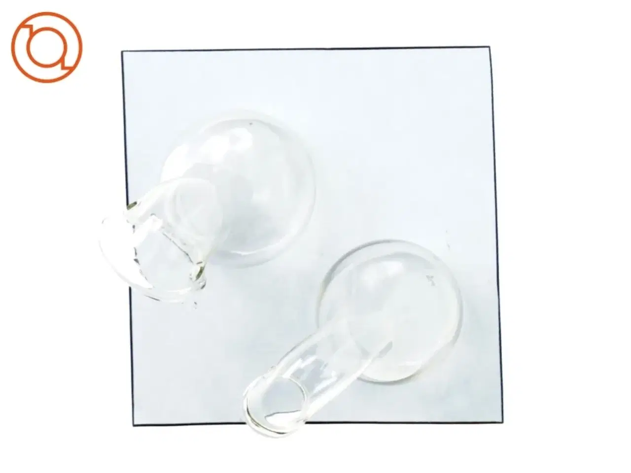 Billede 2 - Tissekolber til dreng og pige i glas, fra gammelt hospitalsvæsen (9 x 5 cm)