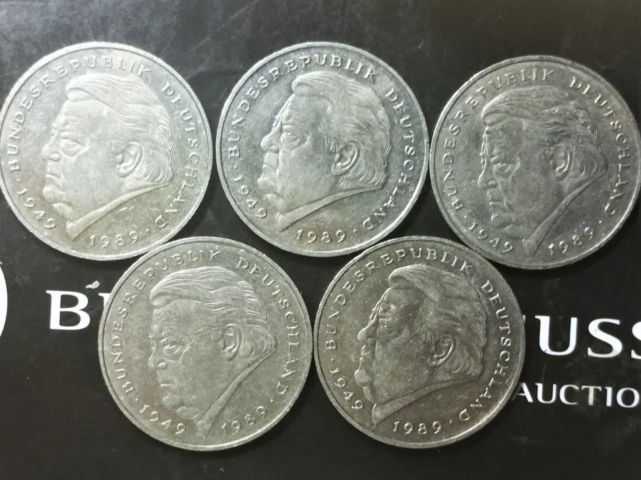 Billede 1 - TYSKLAND 5 x 2 MARK 1995 G BEDRE ÅR! F.J. Strauss