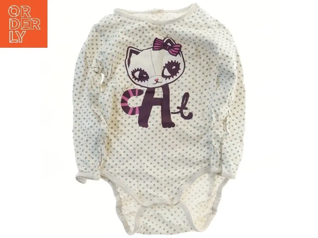 Billede 1 - Bodystocking med kattetryk fra H&M (str. 86)